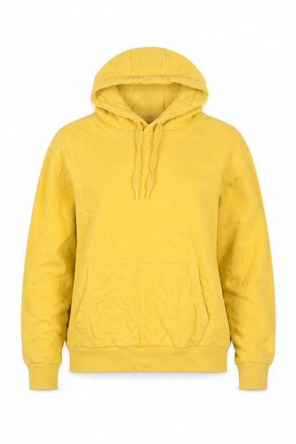 Mountain Warehouse Women Yellow Organic Cotton Pullover Hoodie Size 10