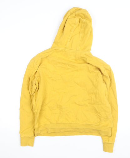 Mountain Warehouse Women Yellow Organic Cotton Pullover Hoodie Size 10