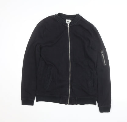 ASOS Men’s Black Full Zip Cotton Jumper Size S