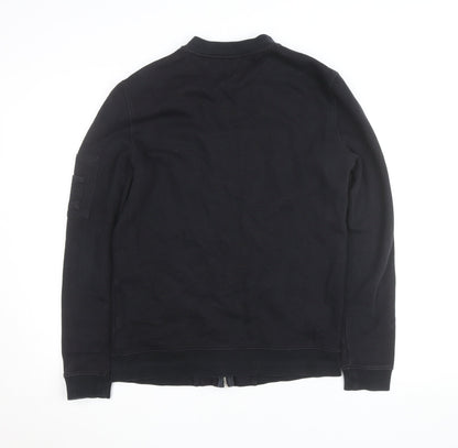 ASOS Men’s Black Full Zip Cotton Jumper Size S