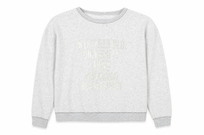 River Island Women's Grey Cotton Blend Pullover Sweatshirt Size 14