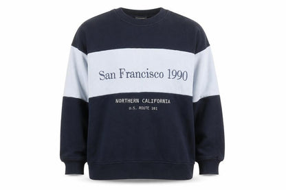 Zara Men's Blue San Francisco 1990 Pullover Sweatshirt Size S