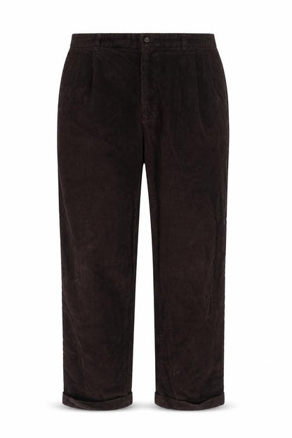 Eddie Bauer Men's Brown Corduroy Trousers 36x32 Regular Fit