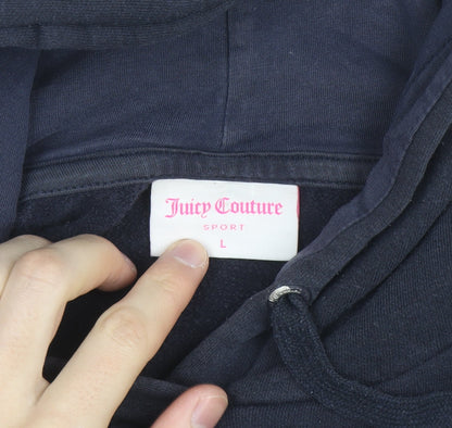 Juicy Couture Sport Women's Navy Pullover Hoodie Size L