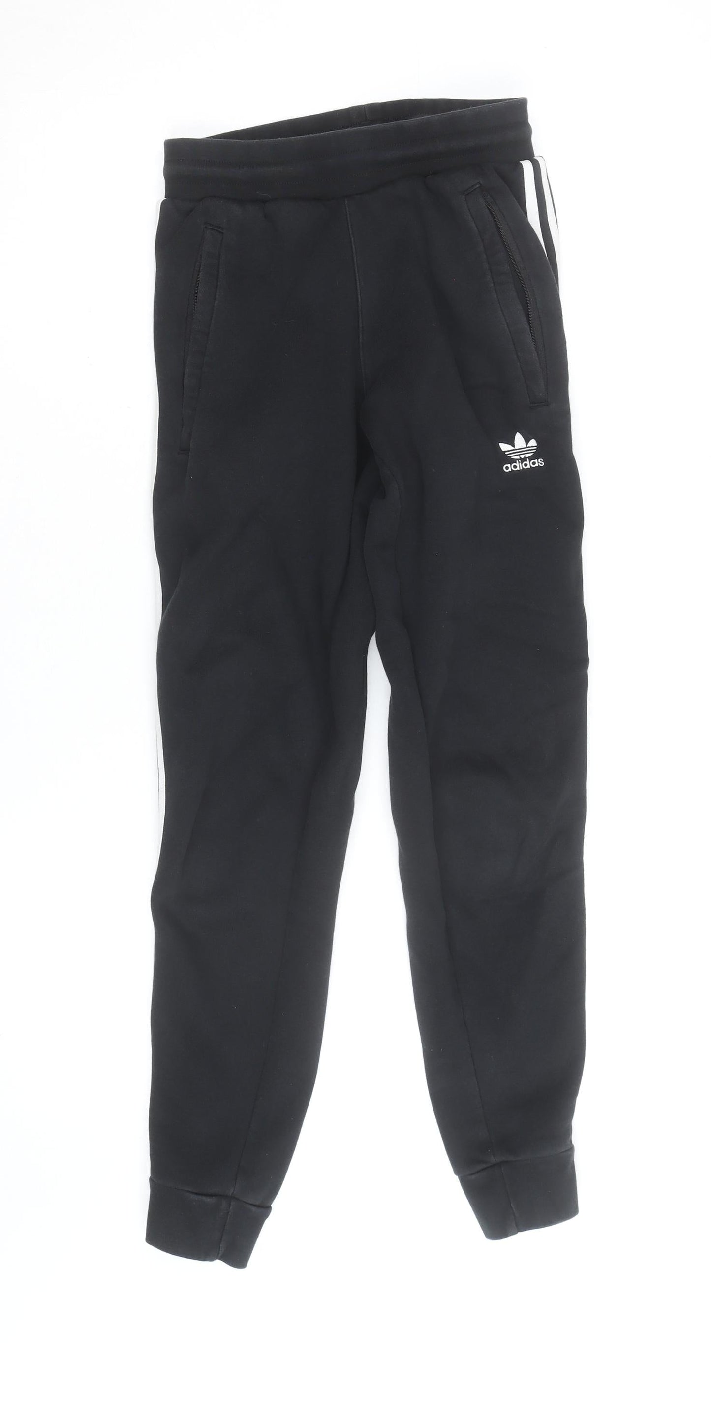 Adidas Womens Black XS Jogger Sweatpants with Side Stripe