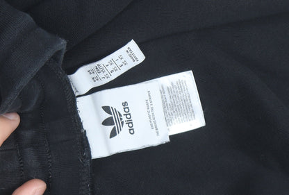 Adidas Womens Black XS Jogger Sweatpants with Side Stripe