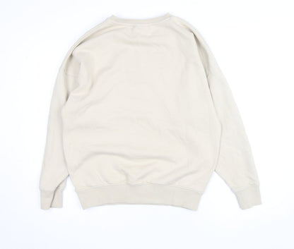 Harry Potter Women Beige Mandrake Print Pullover Sweatshirt Size S 8-10