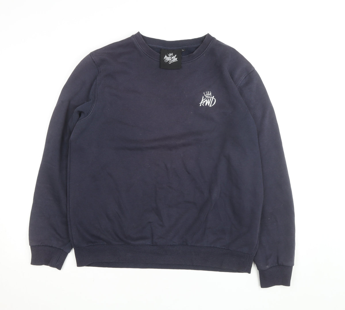 Kings Will Dream Men's Blue L Pullover Sweatshirt Logo Crew Neck