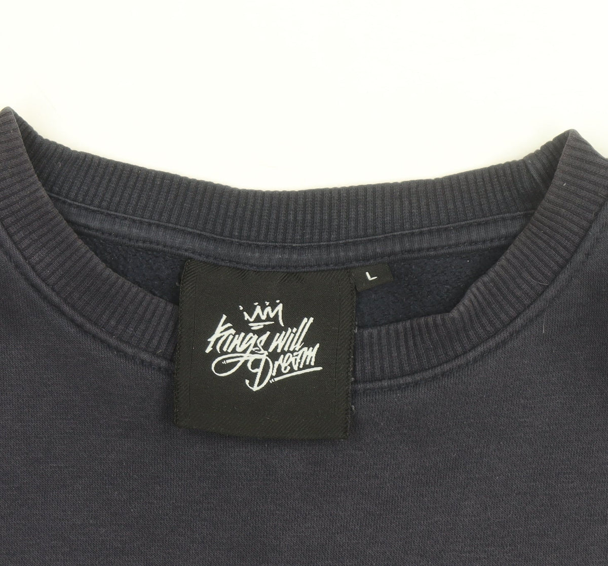 Kings Will Dream Men's Blue L Pullover Sweatshirt Logo Crew Neck