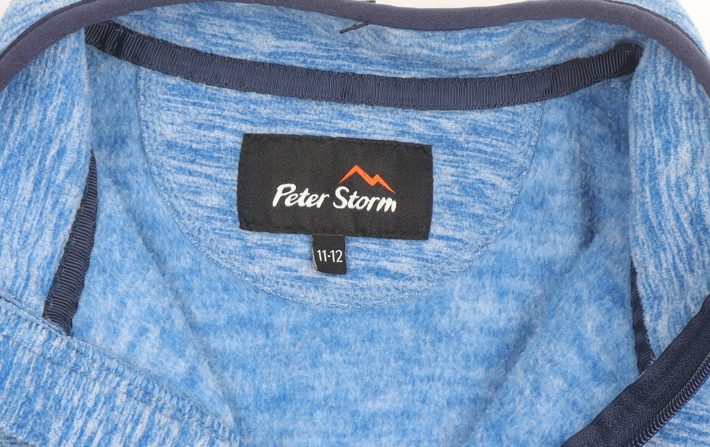 Peter Storm Boys Blue Fleece Full Zip Jacket 11-12 Years Hiking Outdoor