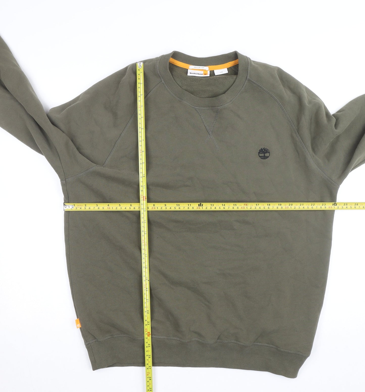Timberland Men's Green Crew Neck Regular Fit Sweatshirt L