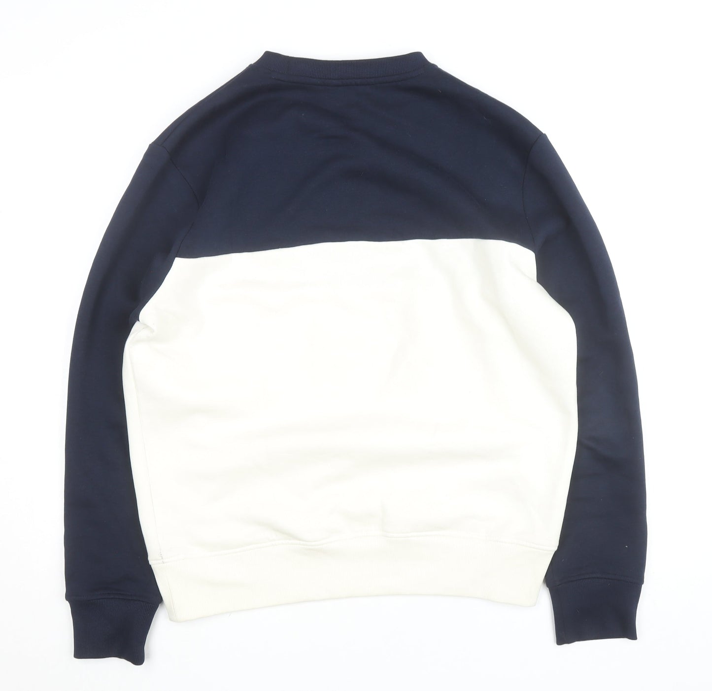 Ben Sherman Men's Blue Colour Block Crew Neck Sweatshirt L