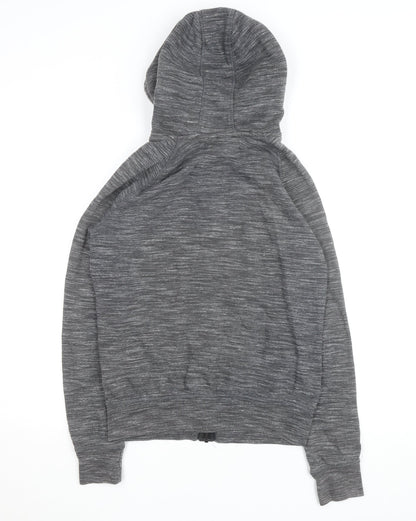 Adidas Men's Grey Full Zip Hoodie Size M Lightweight Sportswear