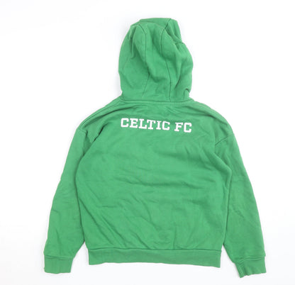 Celtic FC Boys Green Pullover Hoodie 10-11 Years Football Fleece Sweatshirt
