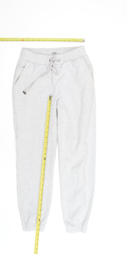 Marks and Spencer Women's Grey Jogger Trousers Size 8 Regular Fit