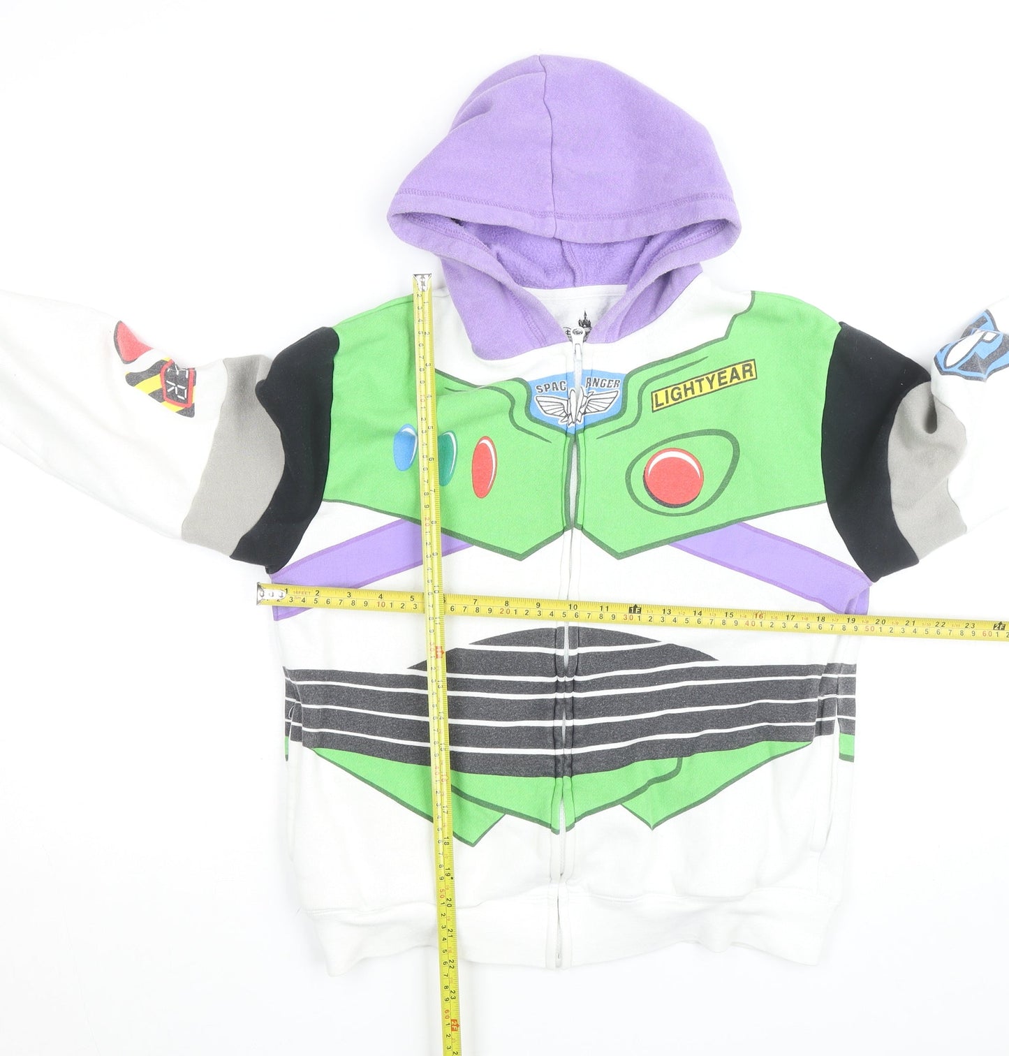 Disney Parks Women's XS Buzz Lightyear Full Zip Hoodie Multicoloured
