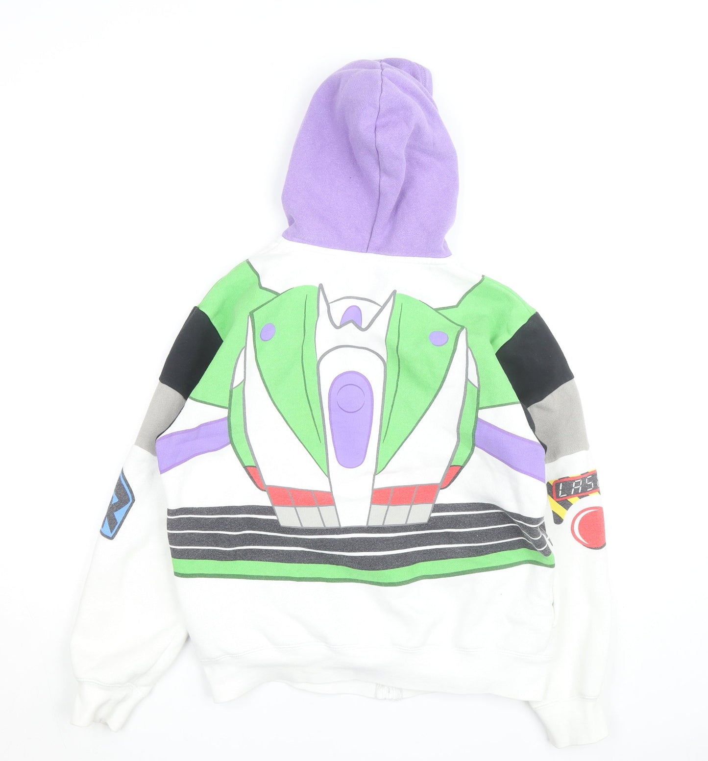 Disney Parks Women's XS Buzz Lightyear Full Zip Hoodie Multicoloured