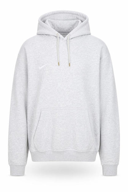 Nike Men's Grey Pullover Hoodie Size M Fleece Regular Fit
