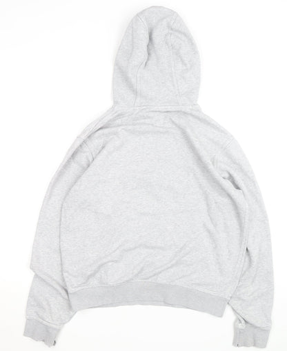 Nike Men's Grey Pullover Hoodie Size M Fleece Regular Fit