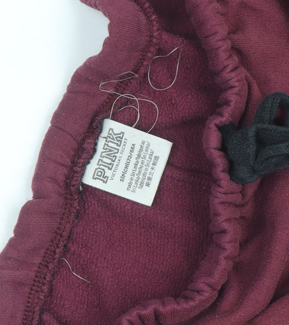 PINK Victoria’s Secret Women’s Red Jogger Sweatpants Size S