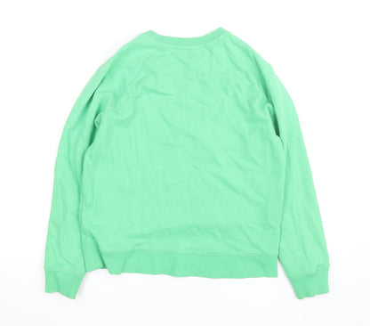 Marks and Spencer Women's Green Manhattan Graphic Sweatshirt Small