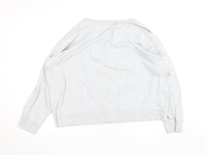 Marks and Spencer Mens Grey Bloom Sweatshirt L Crew Neck Cotton