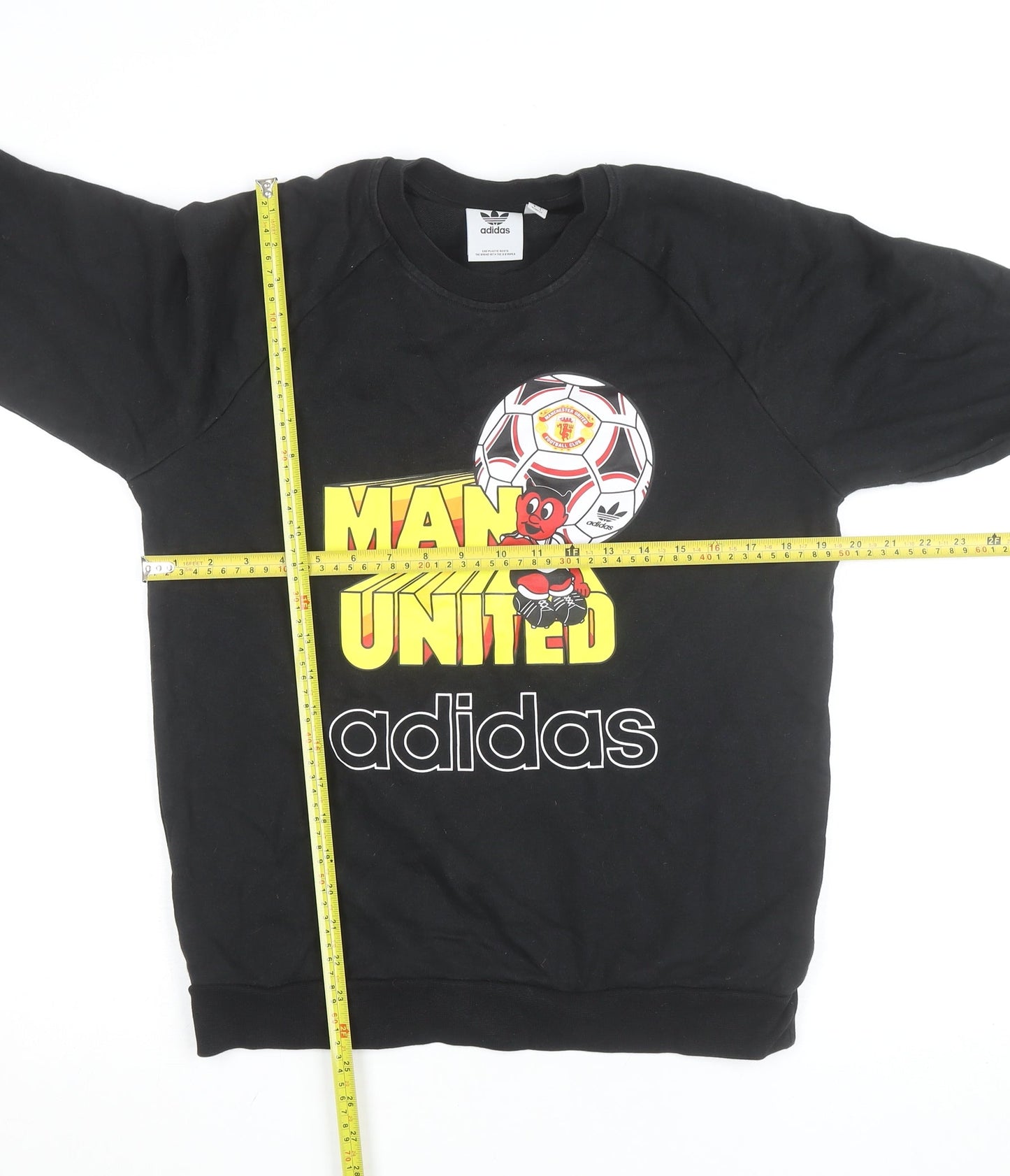 Adidas Men's Black Manchester United Graphic Sweatshirt Size M