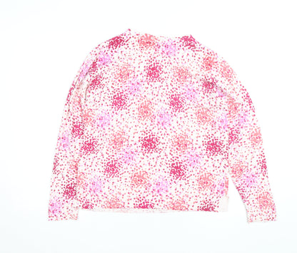 Marks and Spencer Women’s Multicoloured Floral Acrylic Jumper Size 14