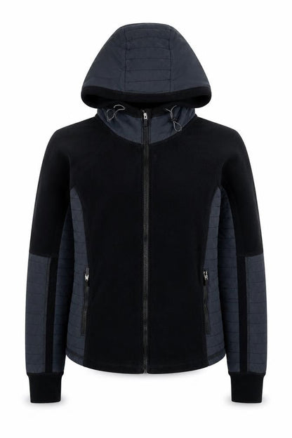 Abercrombie & Fitch Women’s Black Fleece Hooded Active Jacket Medium