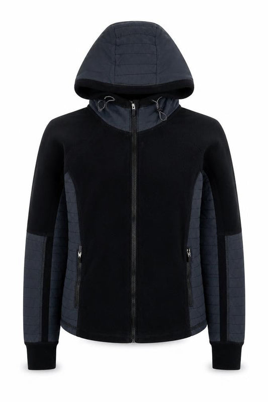 Abercrombie & Fitch Women’s Black Fleece Hooded Active Jacket Medium