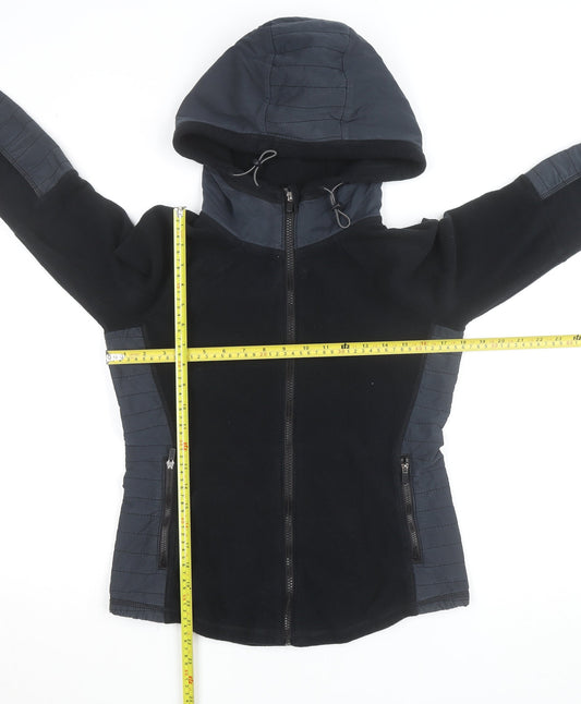 Abercrombie & Fitch Women’s Black Fleece Hooded Active Jacket Medium