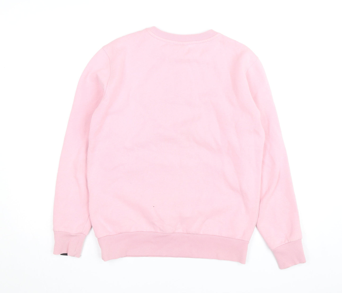 Ellesse Women's Pink Crew Neck Sweatshirt UK S Casual Logo Fleece