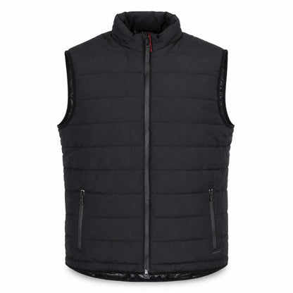 Springfield Men Black 2XL Puffer Gilet Waistcoat Polyester