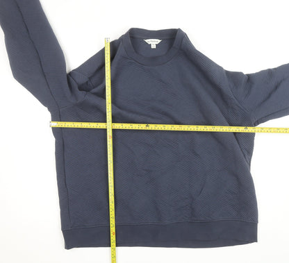 Marks and Spencer Autograph Men's Blue 3XL Crew Neck Sweatshirt