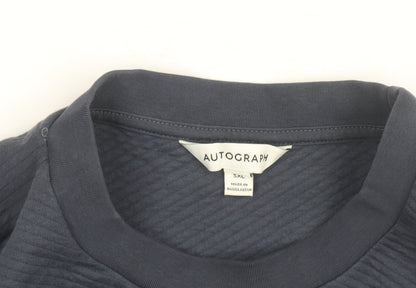 Marks and Spencer Autograph Men's Blue 3XL Crew Neck Sweatshirt
