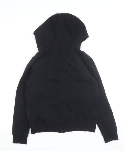 Sundried Womens Black Full Zip Hoodie M Cotton Blend Sportswear