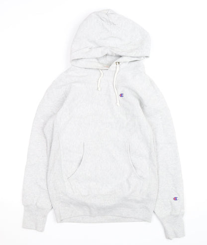 Champion Men's Grey Reverse Weave Pullover Hoodie Size M