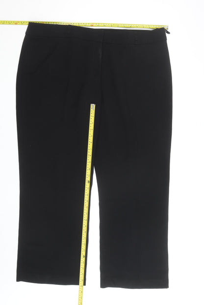 Roman Women’s Black Size 22 Cropped Stretch Trousers