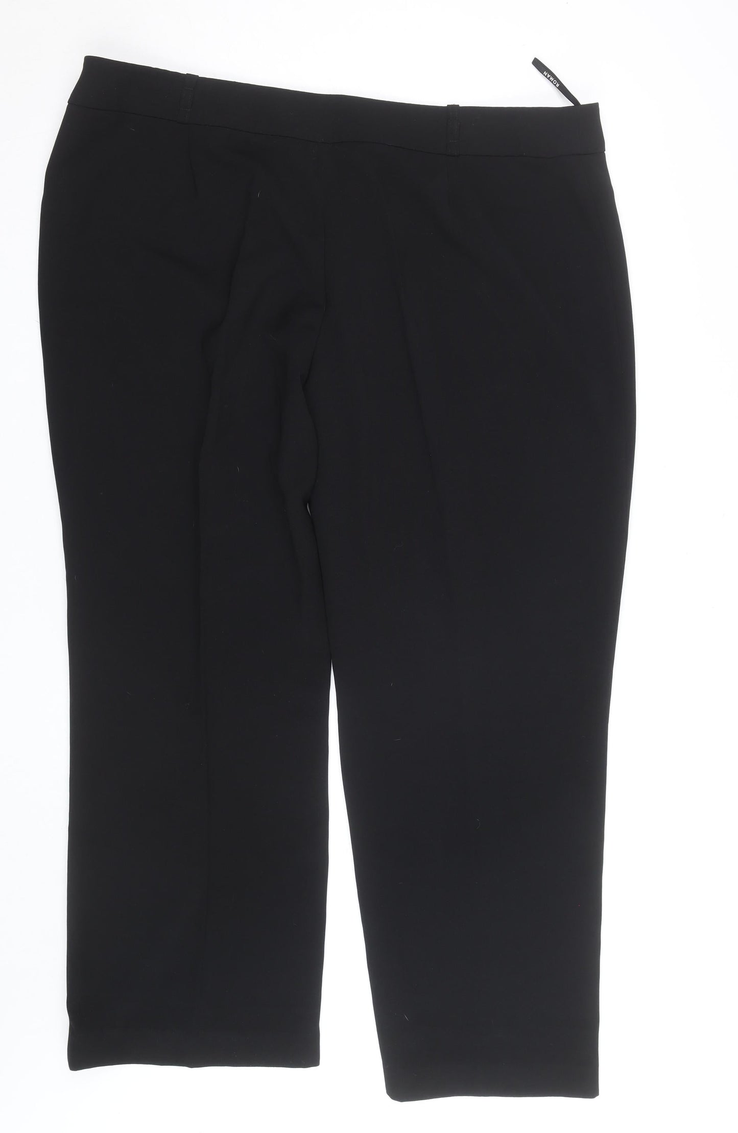 Roman Women’s Black Size 22 Cropped Stretch Trousers