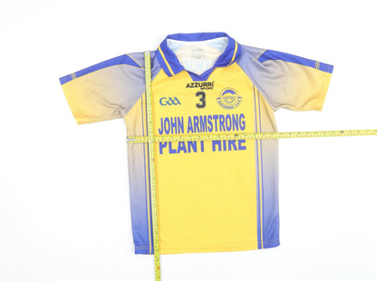 Azzurri Sport Boys Yellow Knockmore GAA Jersey 10-11 Years Short Sleeve