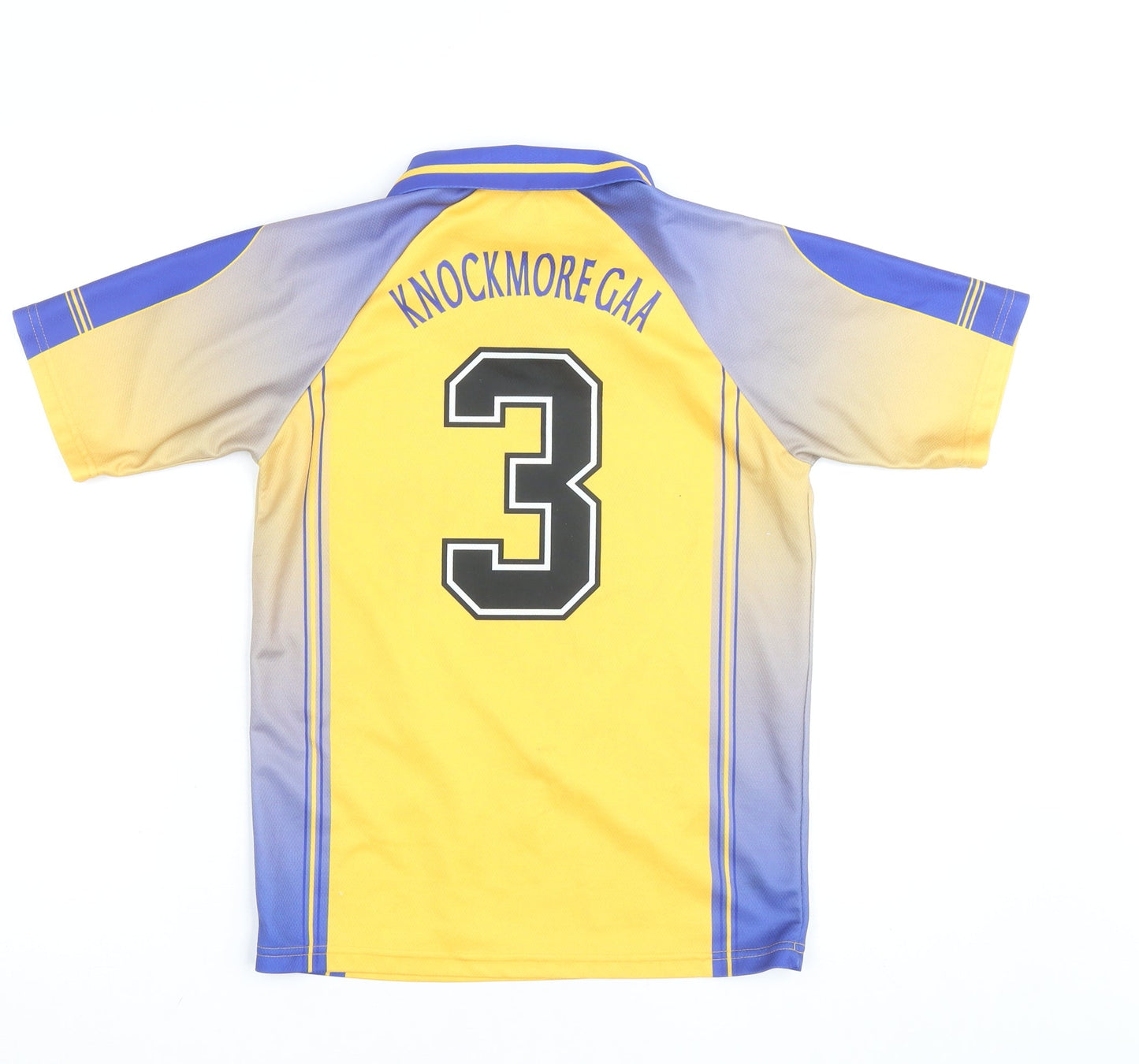 Azzurri Sport Boys Yellow Knockmore GAA Jersey 10-11 Years Short Sleeve