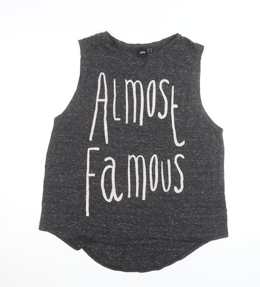 ASOS Women’s Grey Almost Famous Sleeveless Tank Top Size 14