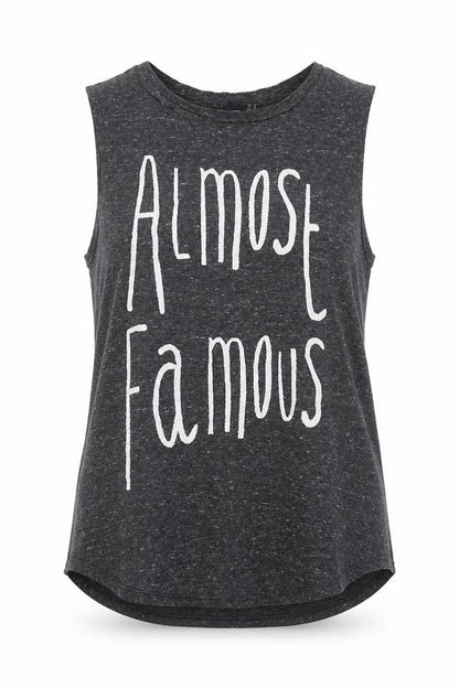 ASOS Women’s Grey Almost Famous Sleeveless Tank Top Size 14