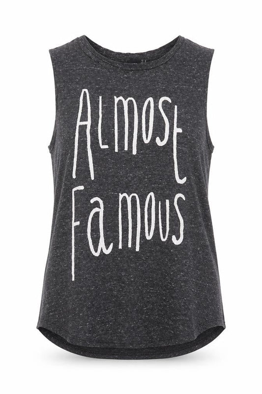 ASOS Women’s Grey Almost Famous Sleeveless Tank Top Size 14