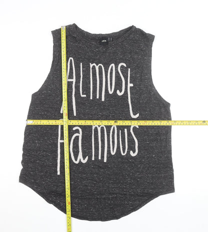 ASOS Women’s Grey Almost Famous Sleeveless Tank Top Size 14