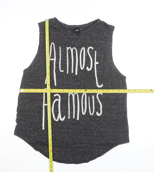 ASOS Women’s Grey Almost Famous Sleeveless Tank Top Size 14
