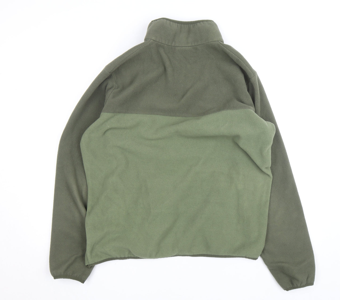 Columbia Mens Green Fleece 1/4 Snap Pullover Jacket Size M