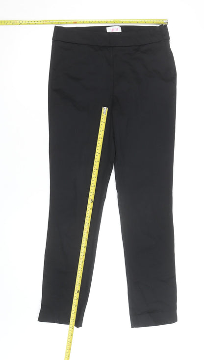 Savida Women’s Black Slim Fit Stretch Trousers Size 10