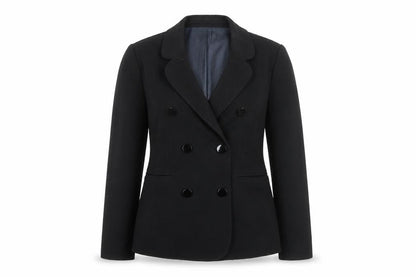 Loft Womens Black Blazer Jacket Size 10 Regular Fit Business Casual