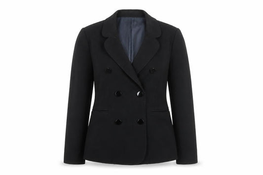 Loft Womens Black Blazer Jacket Size 10 Regular Fit Business Casual